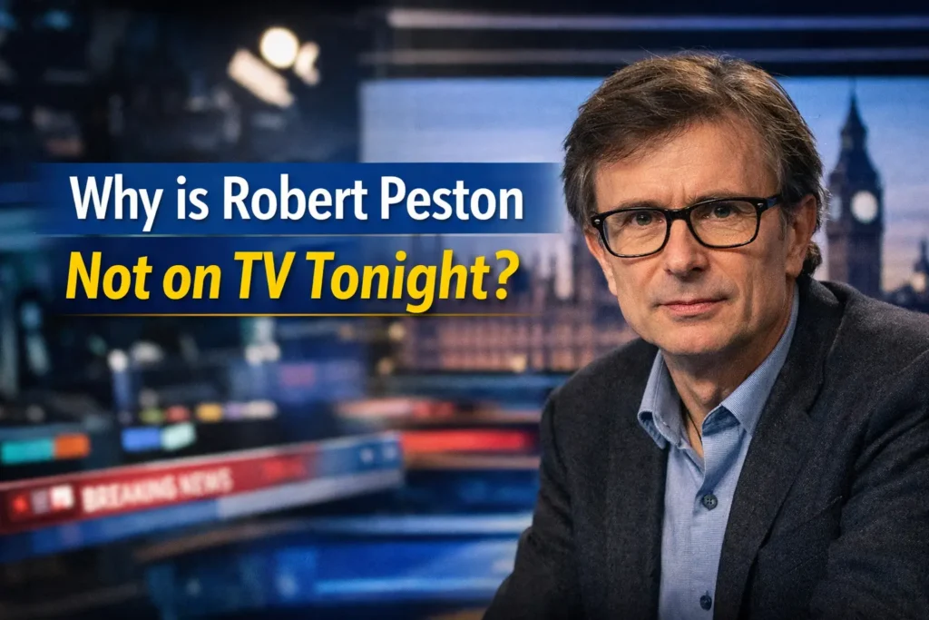 why is robert peston not on tv tonight